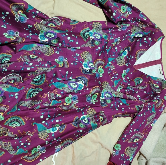 Purple midi dress - Picture 1 of 2